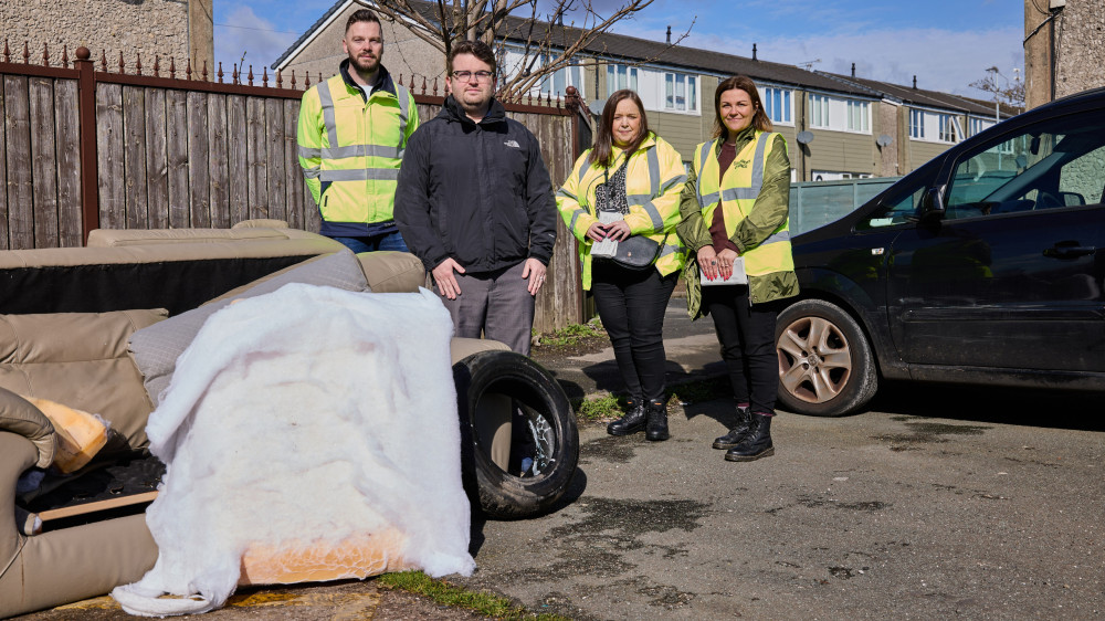 'Neighbourhood action days' have involved litter-picking, graffiti removal, and evidence-gathering on offenders (Image - Stockport Council)