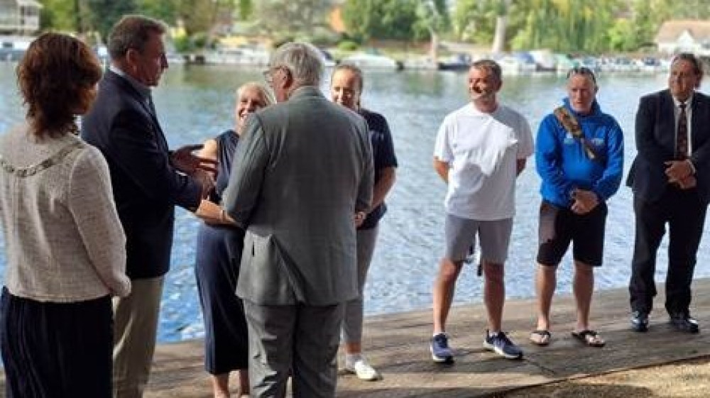 The Duke of Gloucester visited Canbury Gardens, Kingston for the official opening of the River Thames Project (Image supplied)