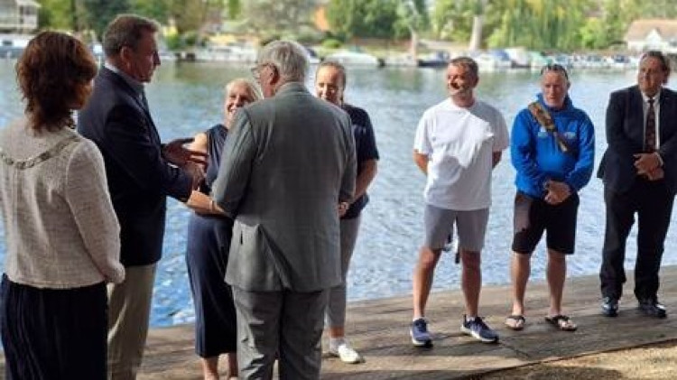 The Duke of Gloucester visited Canbury Gardens, Kingston for the official opening of the River Thames Project (Image supplied)