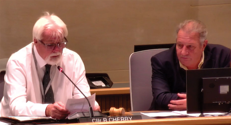 Cllr Steve Taylor (right) is set to take over as chair of planning this evening. 