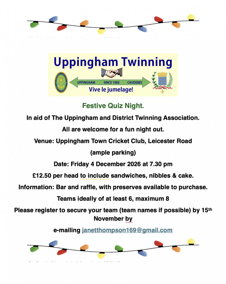 Uppingham Twinning Festive Quiz Night