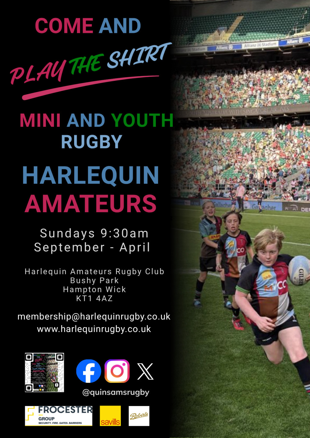 Harlequin Amateurs Rugby Club: Mini and youth rugby