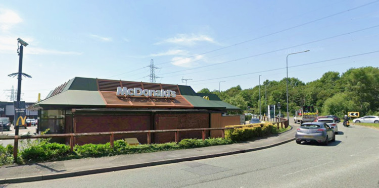 Police are investigating a crash near the McDonald's in Macclesfield (Credit: Google Maps)
