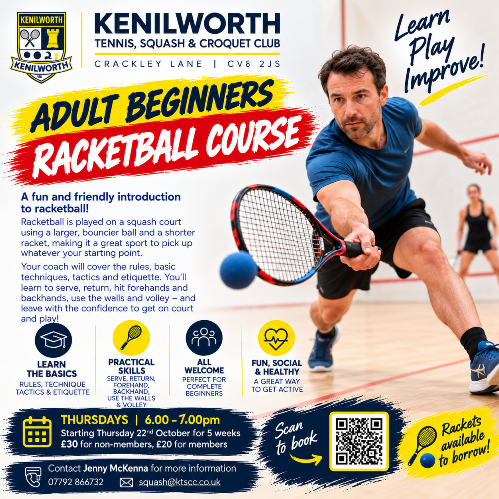 Adult beginners racketball course