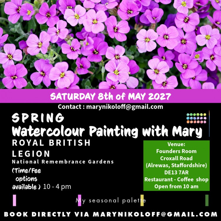 Spring Botanical Watercolour Painting with Mary 🖌️🎨🌱🍃