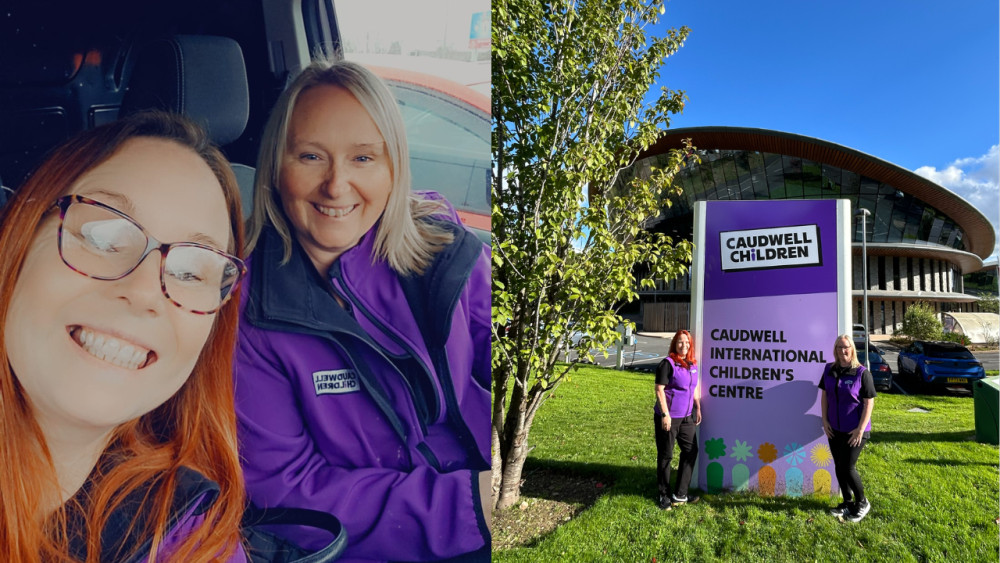 Heather (left) and Donna (right) will jump from 13,000ft at Skydive Tilstock (image via Caudwell Children)