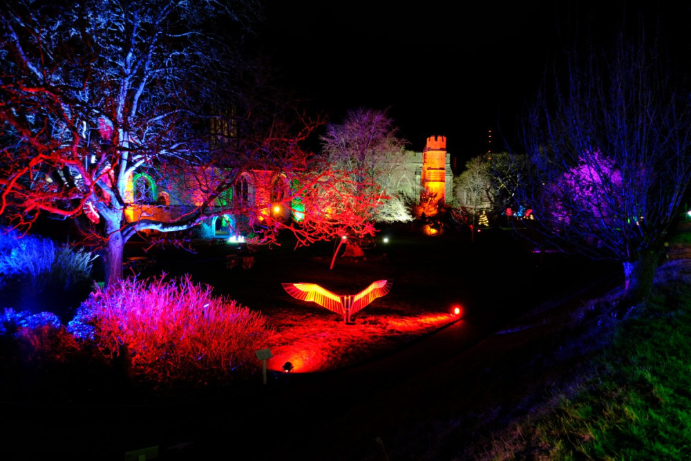  Christmas illuminations return to The Bishop’s Palace in Wells from 1 December, with a 12 Days of Christmas theme and new indoor displays.