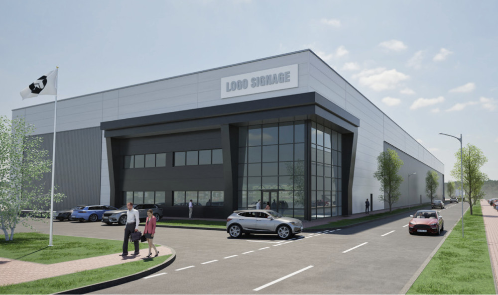 An artist's impression of the new industrial estate (image via planning application)