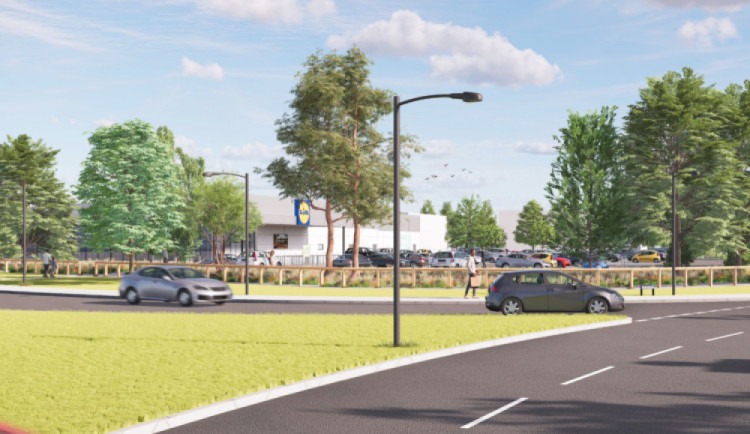 Lidl has been given planning permission for its new supermarket (image via planning application)