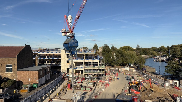 Richmond Council says Twickenham Riverside project is continuing to take shape at 'incredible pace' (credit: Richmond Council).