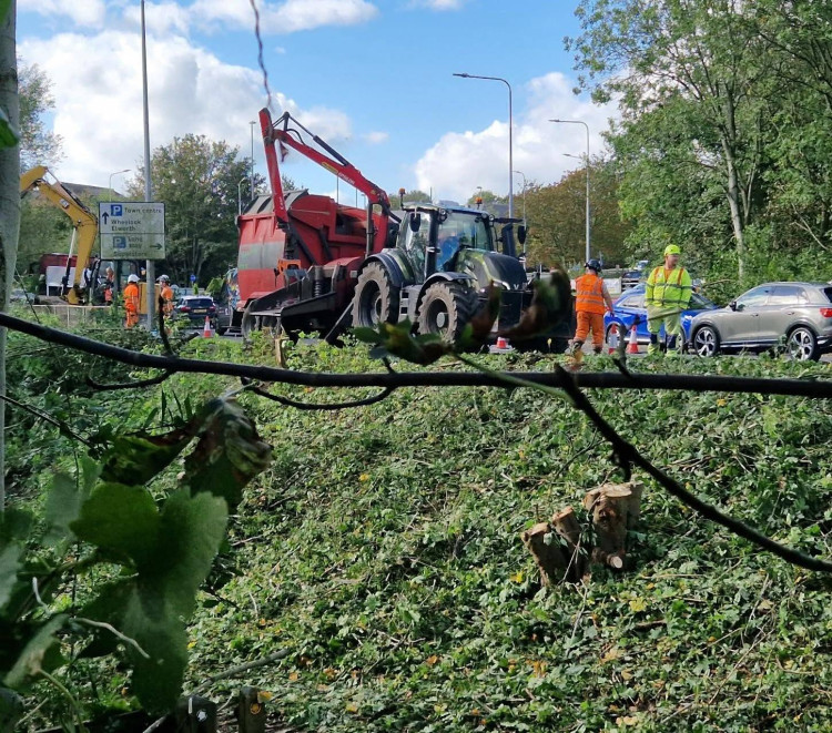 Nearby residents had complained that they hadn't been notified of the work. (Photo: Sarah Bradley)