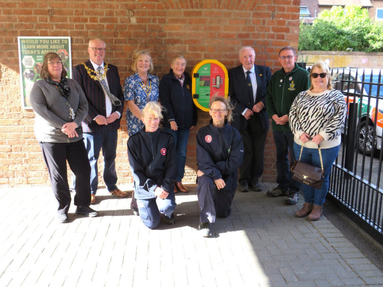 The defibrillator was unveiled this week (image via The Queen’s Royal Hussars Museum)
