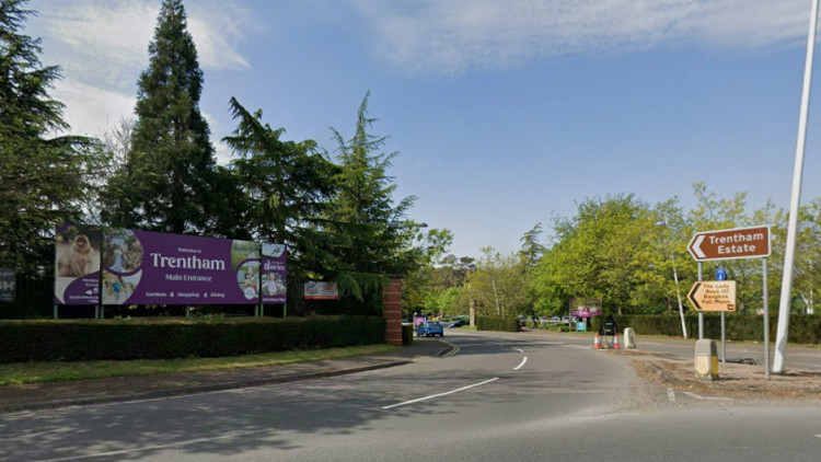 The new coffee shop is planned for part of Trentham Estate’s car park (image via Google Street View)