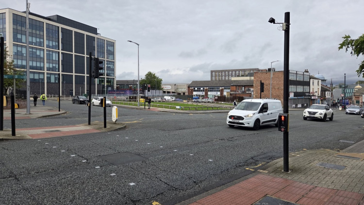Roadworks will be taking place at the junction of the A6 and Railway Road from Monday 19 October for three weeks (Image - Stockport Council)