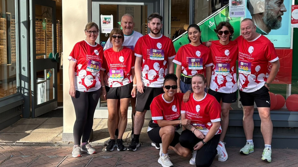 The dedicated team members who took on Stafford 10K (image via Specsavers Stafford)
