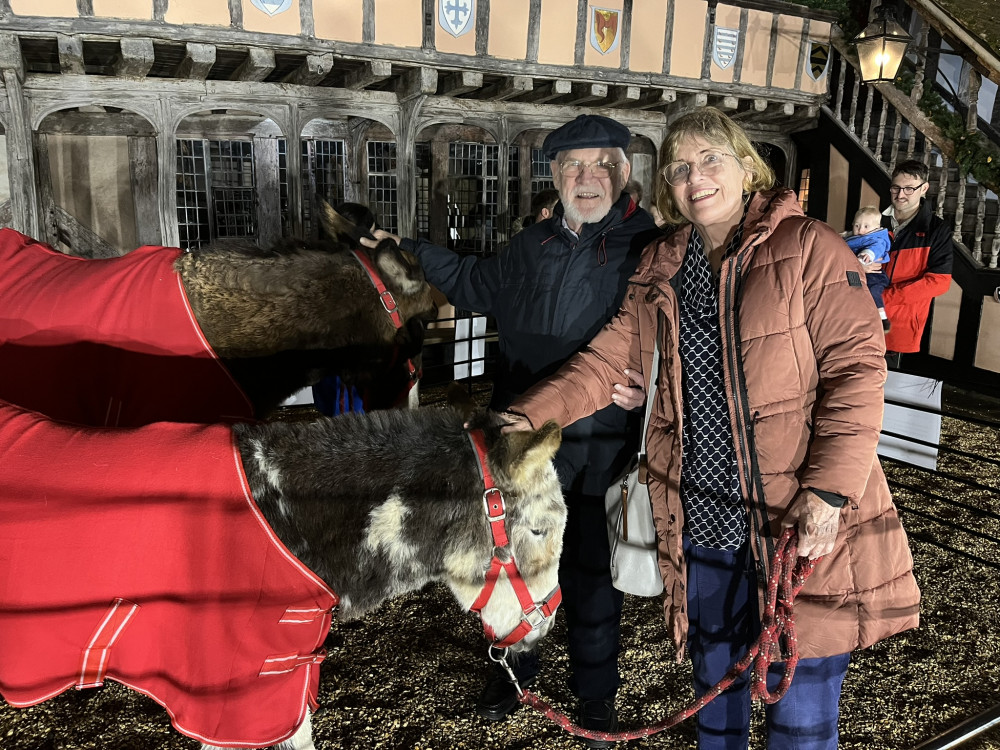 Donkeys in the Courtyard at the Lord Leycester