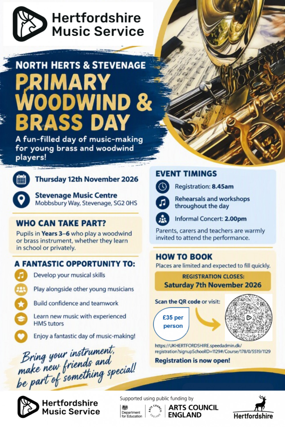 Woodwind and Brass Primary music making day