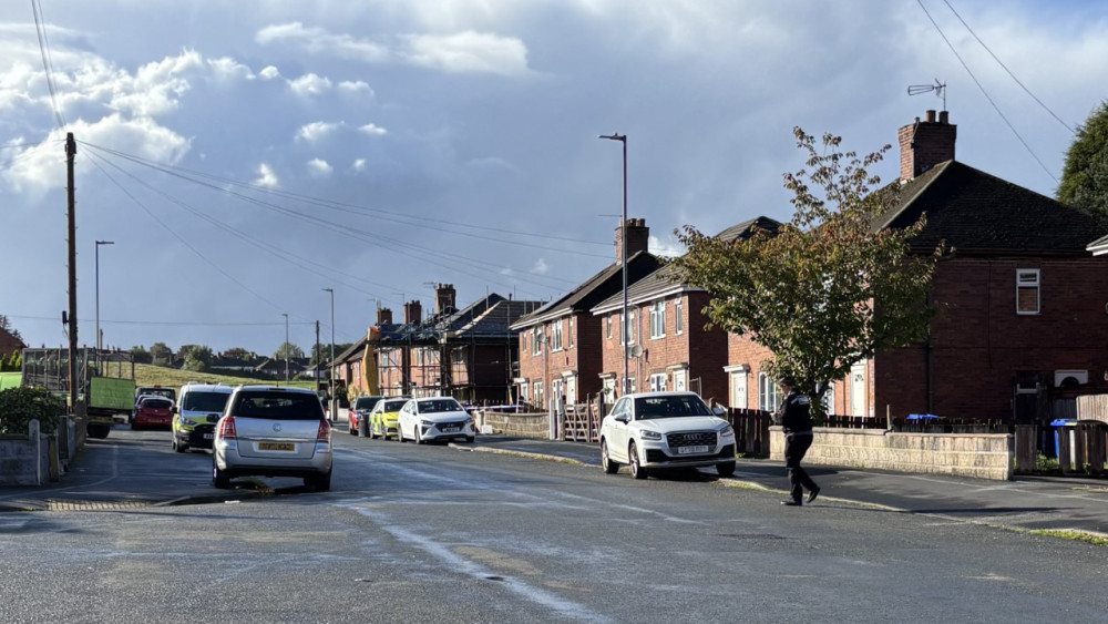 Staffordshire Police was called to Deakin Road in Chell Heath (image via Nub News)
