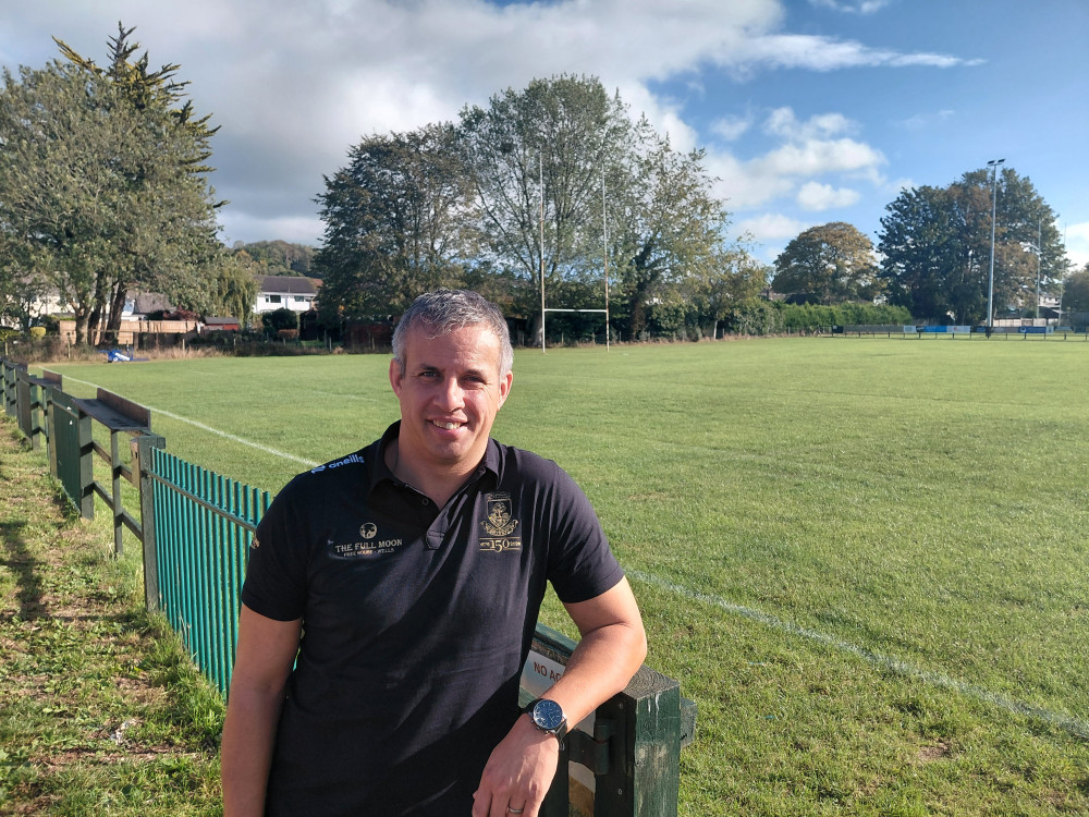  Club chairman Ben Knight near the existing pitches on Charter Way in Wells. (Photo: Daniel Mumby) 