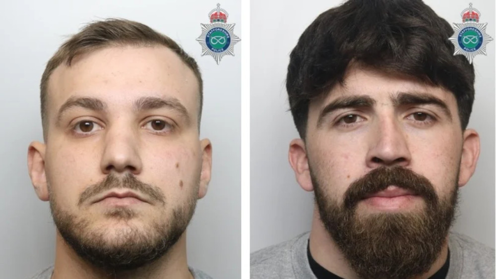 Mikele Bilali and Ervin Hasa appeared at Stoke-on-Trent Crown Court (image via Staffordshire Police)