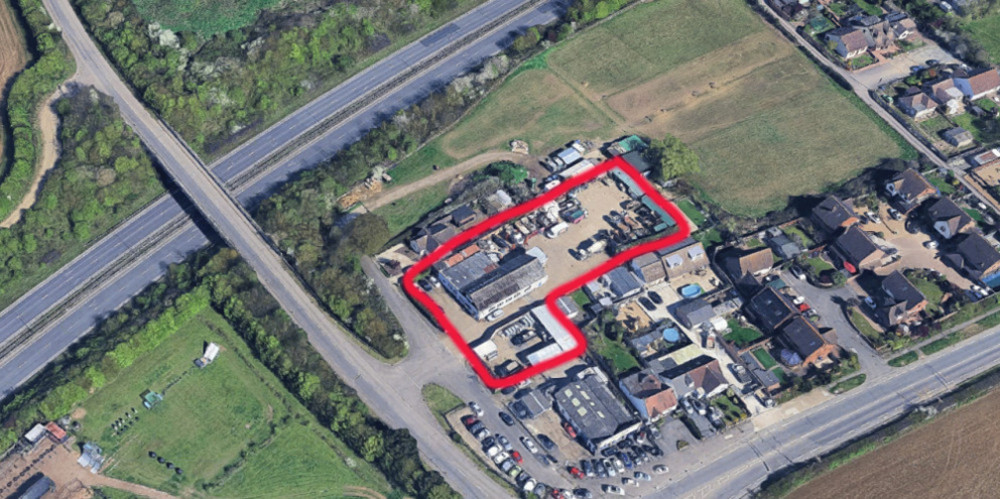 The site of the approved development.