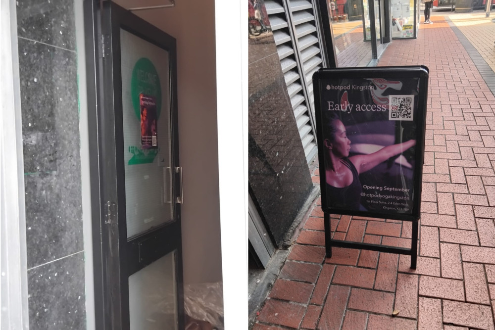 Hotpod Yoga Kingston is located at 2 - 4 Eden Walk (Credit: Nub News)