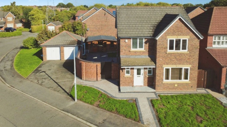 The detached three-bedroom home on Riverside Grove, Wistaston Green (Photo: Stephenson Browne).