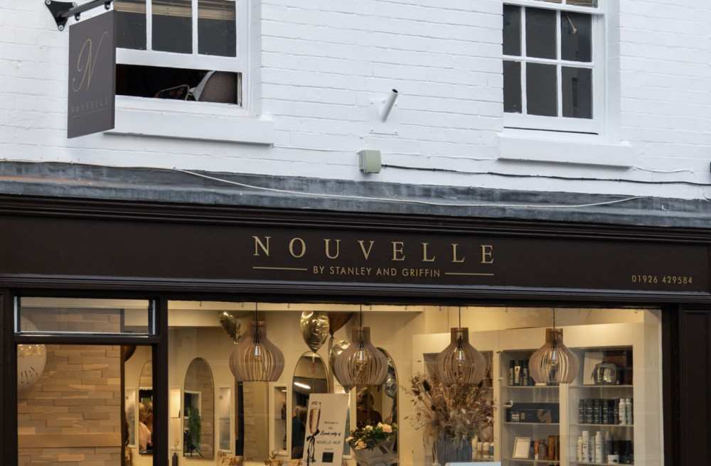 Nouvelle hair salon opened on Park Street in Leamington on 29 September (image via Nouvelle)