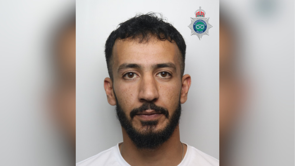 Ahmad El Abd was sentenced at Stoke-on-Trent Crown Court (image via Staffordshire Police)