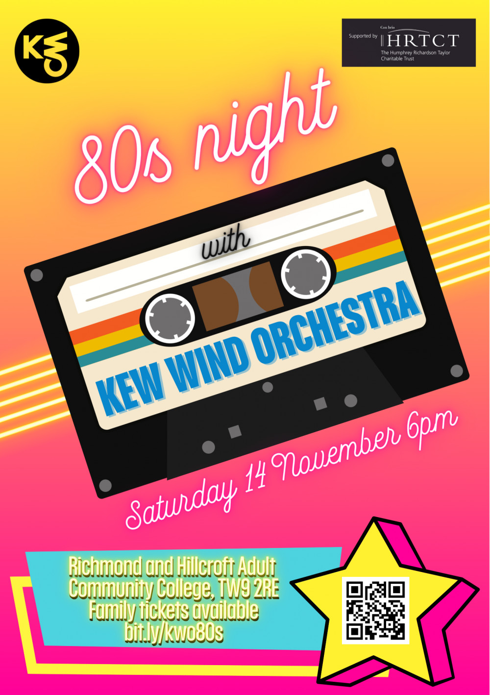 80s night with Kew Wind Orchestra
