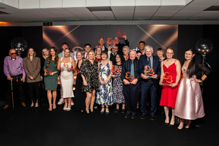 More than 150 guests came together to celebrate the local heroes in sport, health, and wellbeing at the Everybody Awards 2026.  (Photo: Helen Cotton Photography)