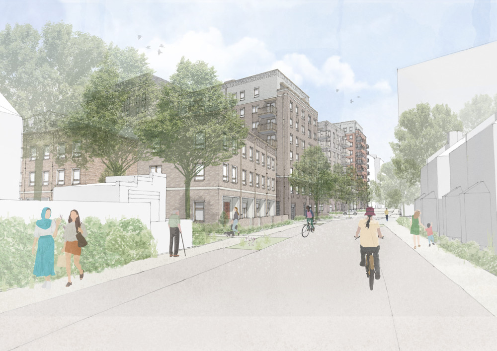 Visualisation of the plans for the second phase of the regeneration plans for the Cambridge Road Estate in Kingston (Image supplied)