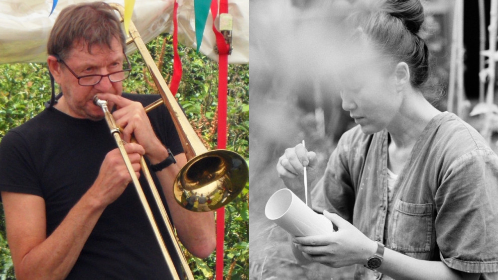 Poet John Lancaster and ceramic artist Reiko Kaneko will be speaking at the event (left image via Sonya Farrall / right image via Catherine Garcia)