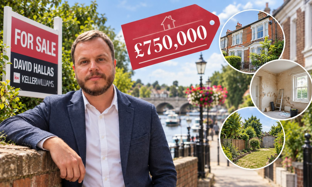 David Hallas of David Hallas Keller Williams shares what type of homes you can buy in Teddington with £750,000 (Image supplied)