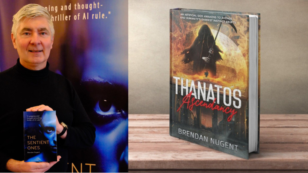 Brendan Nugent is launching his latest novel, Thanatos Ascendancy, in Stoke-on-Trent (images via Brendan Nugent)