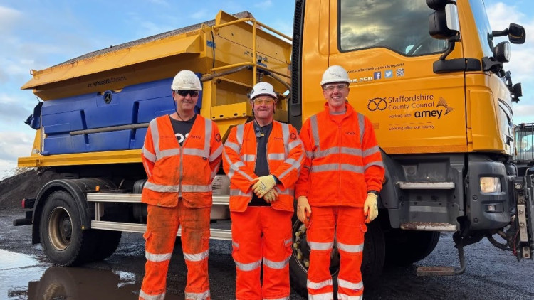 There are 11 new gritting machines (image via Staffordshire County Council)