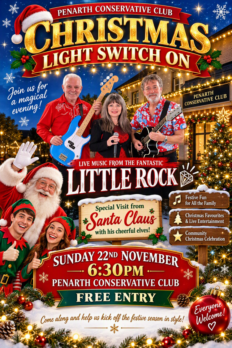 Christmas Light Switch on with Little Rock