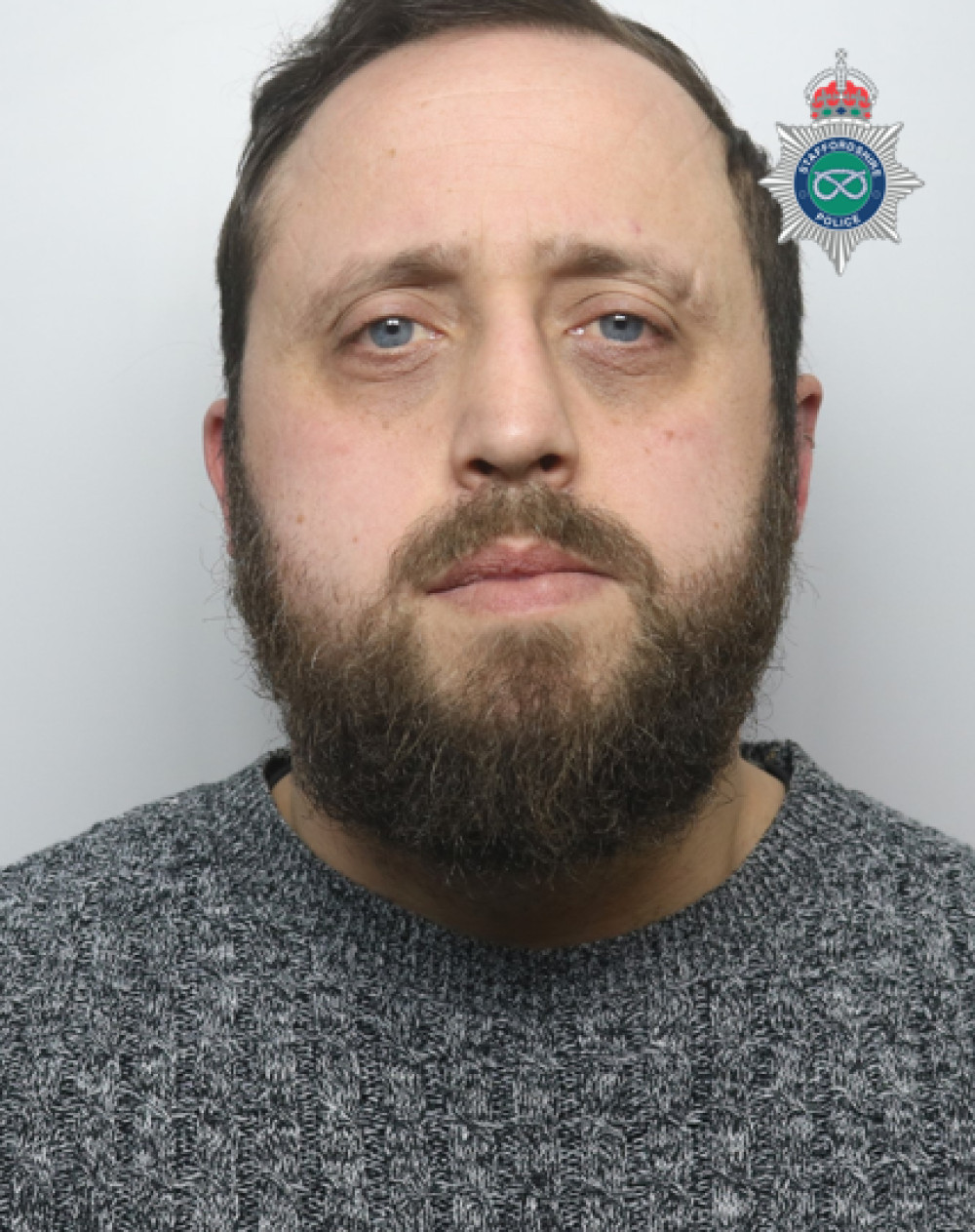 He will be sentenced at the start of next year (image via Staffordshire Police)