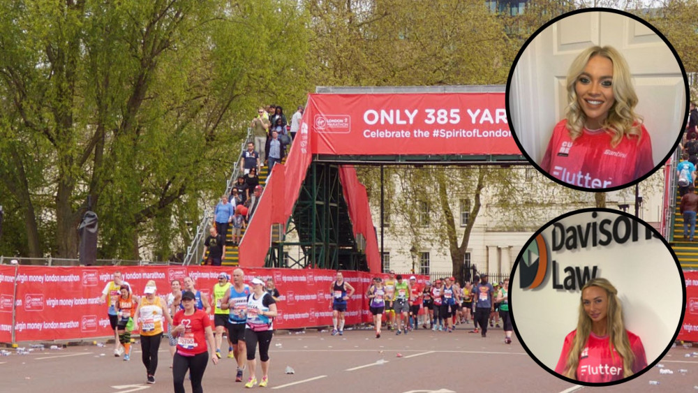 The pair have been working hard to raise money for the charity (images via Davisons Law/Stephen Craven on Geograph)
