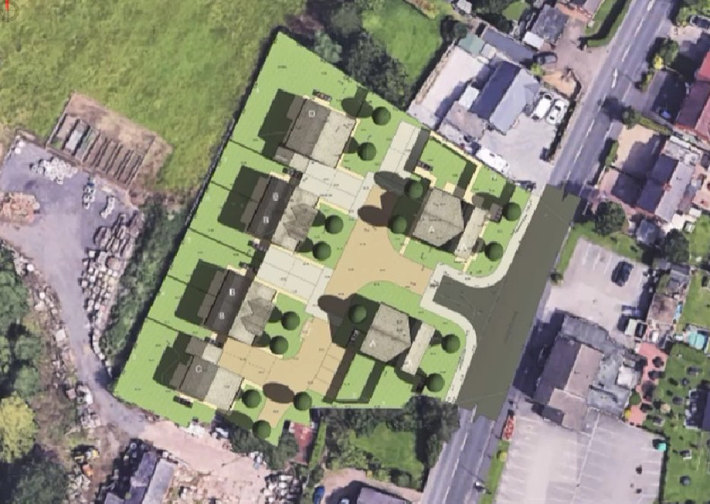 The proposed site plan for the homes off Middlewich Road at Bradfield Green, Crewe (Photo: CEC Planning Meeting).