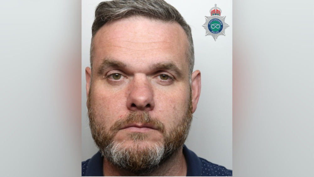 Nathan Bate was sentenced to five-years-and-five-months in prison (image via Staffordshire Police)