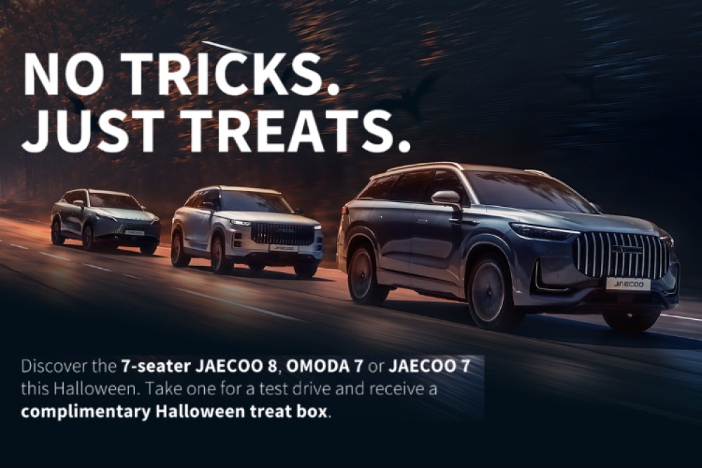 OMODA and JAECOO are giving drivers even more reasons to get behind the wheel this October, with a special Halloween test drive event (Image - Swansway Garages)