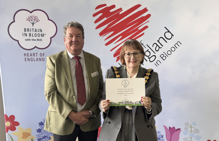 Royal Leamington Spa Town Council and Warwickshire Wildlife Trust have their ninth Gold Award for the Leamington in Bloom Partnership (image supplied)