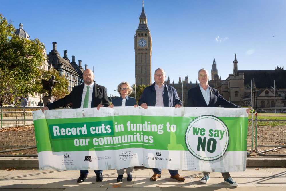 Council Leaders of Richmond, Wandsworth, Westminster and Kensington and Chelsea formally submitted proposals under the Sustainable Communities Act (credit: Richmond Council).