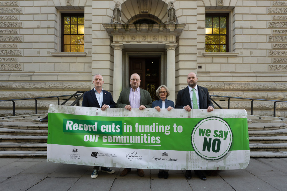 Council Leaders of Richmond, Wandsworth, Westminster and Kensington and Chelsea formally submitted proposals under the Sustainable Communities Act (credit: Richmond Council).