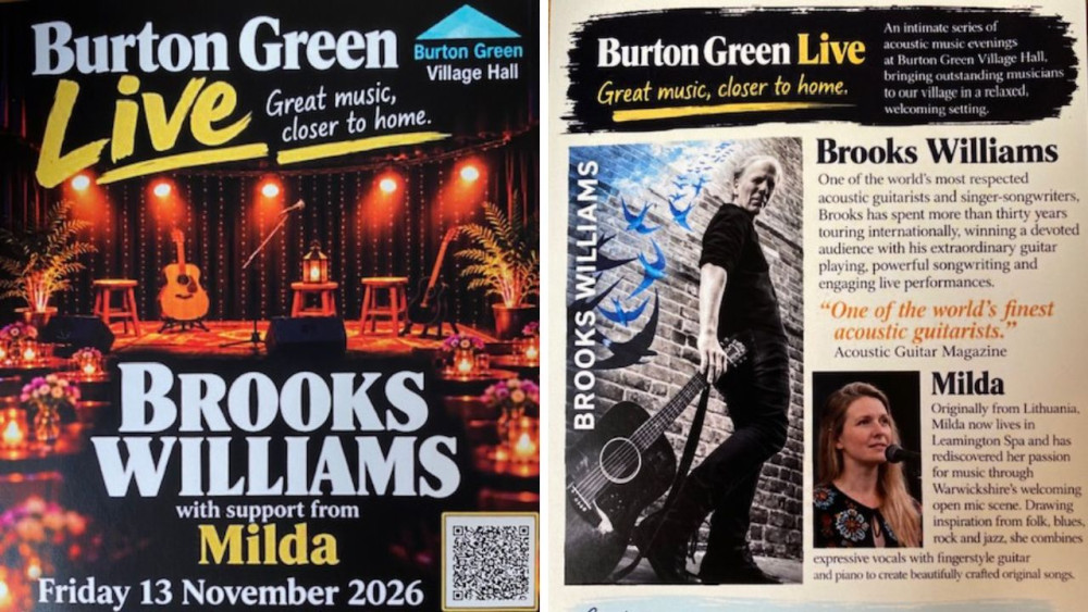 Burton Green Live is coming this November! (images supplied)