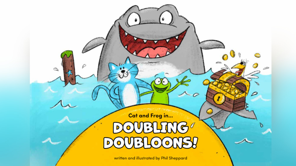 Doubling Doubloons was created by author and illustrator Phil Sheppard and the England Illegal Money Lending Team (image via IMLT)