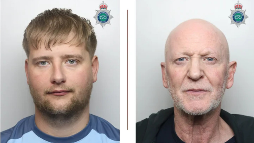 Both men were jailed at Stoke-on-Trent Crown Court (image via Staffordshire Police)