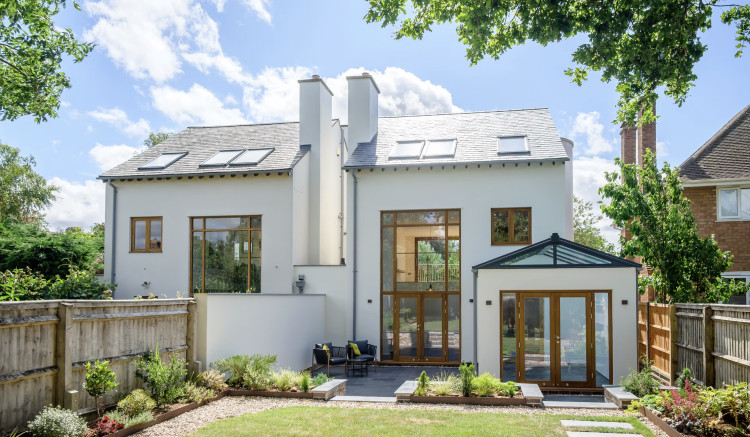 This new home in Stratford-upn-Avon had a complicated planning history. The sunroom 'extension' on the right hand side had to be applied for under a special application