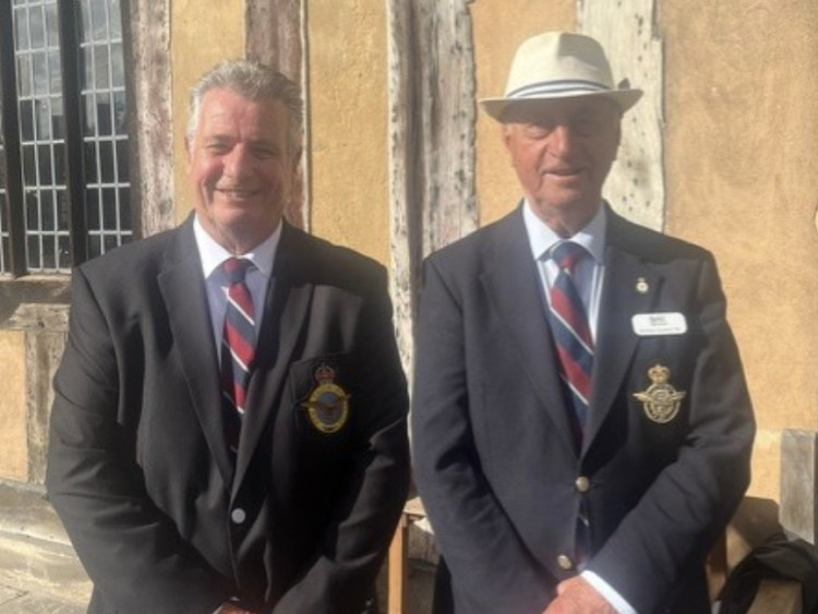 Brother Harry (left) with longstanding Lord Leycester Brother Gordon (right) (image supplied)